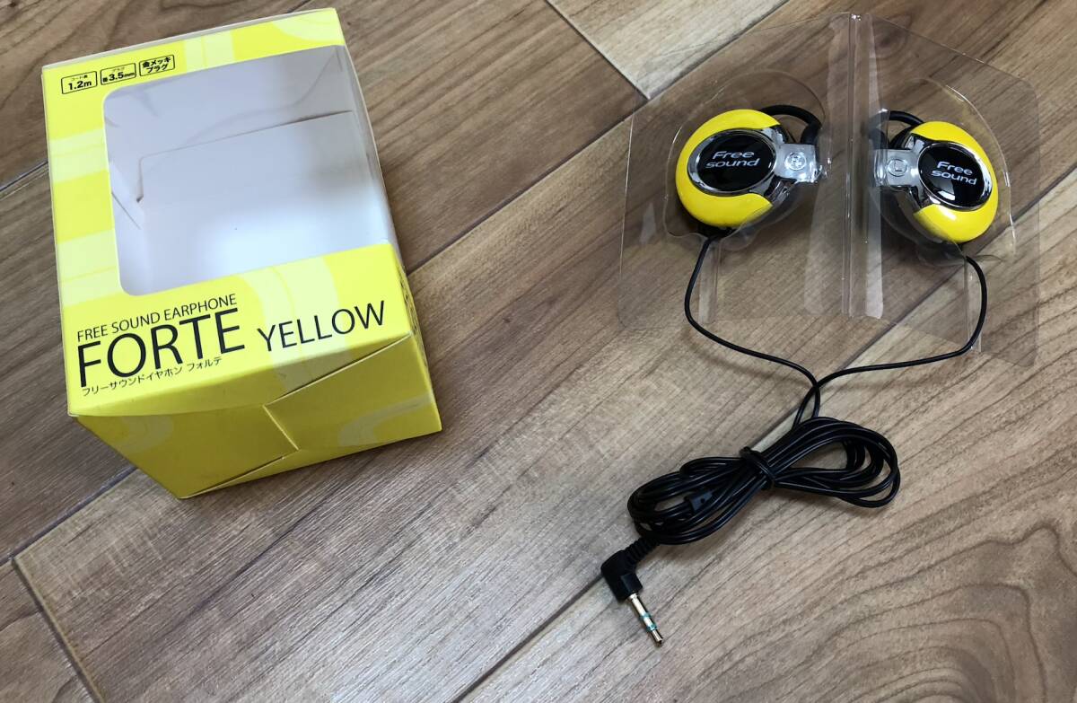 ヘッドフォン チャッピー フリーサウンドイヤホン フォルテ イエロー L135拍卖