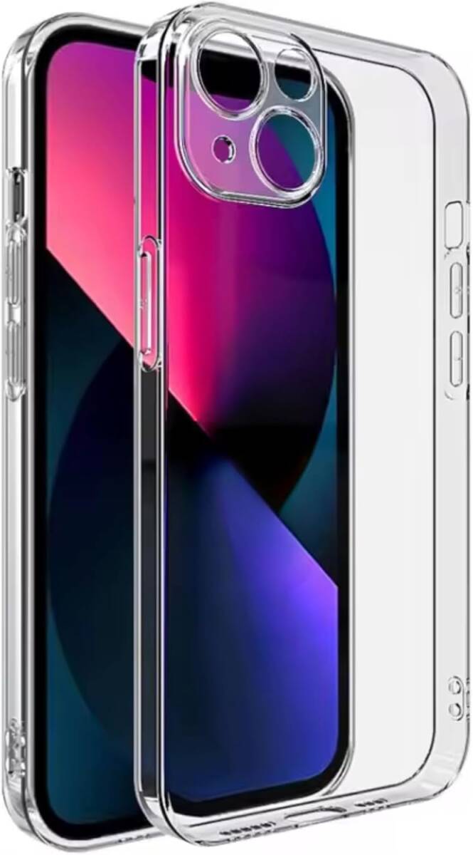 iPhone15 Plus 用 ケース クリア 透明 スマホケース ソフト TPU 薄型 軽量 レンズ保護 モデル (iP15Plus クリア) L55拍卖