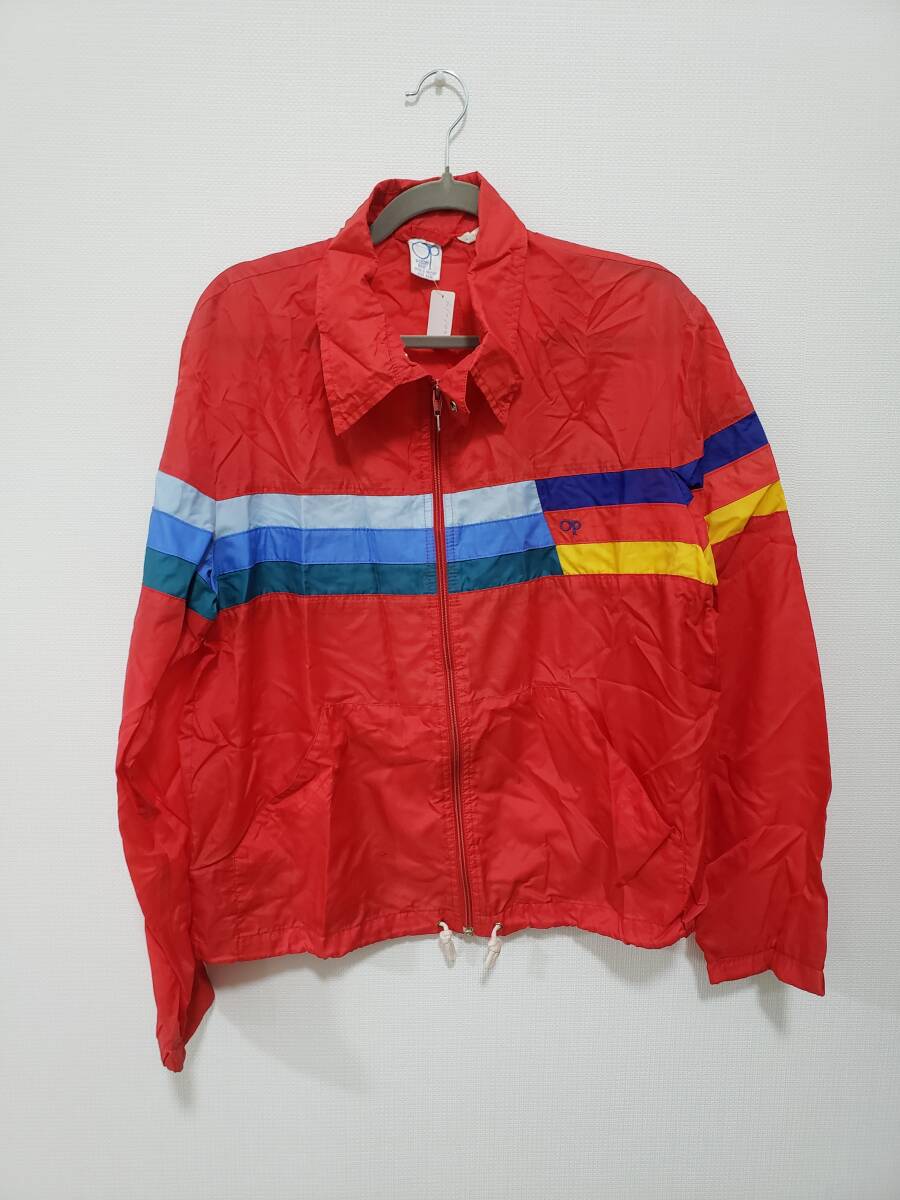 ocean pacific オーシャンパシフィック ナイロン ジャンバー ジャンパー ブルゾン ヴィンテージ USED 赤 M拍卖