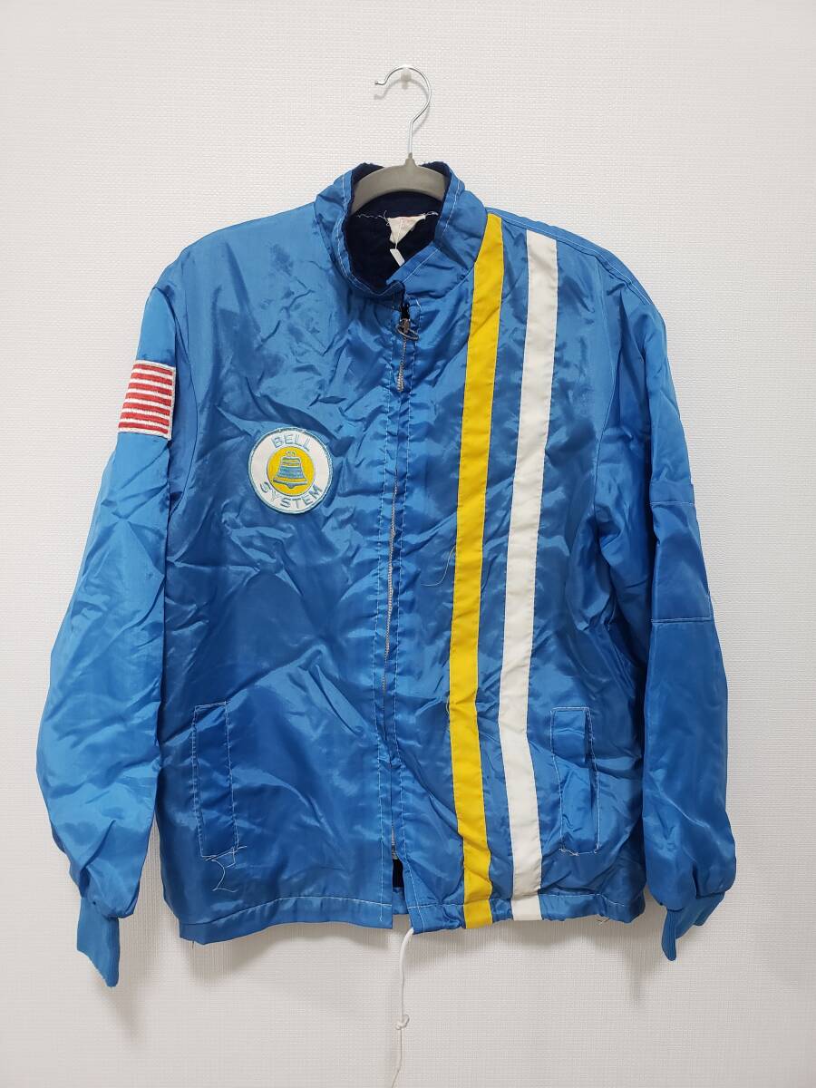 モーター レーシング ナイロン ジャンバー ジャンパー ブルゾン ヴィンテージ USED 水 L?拍卖