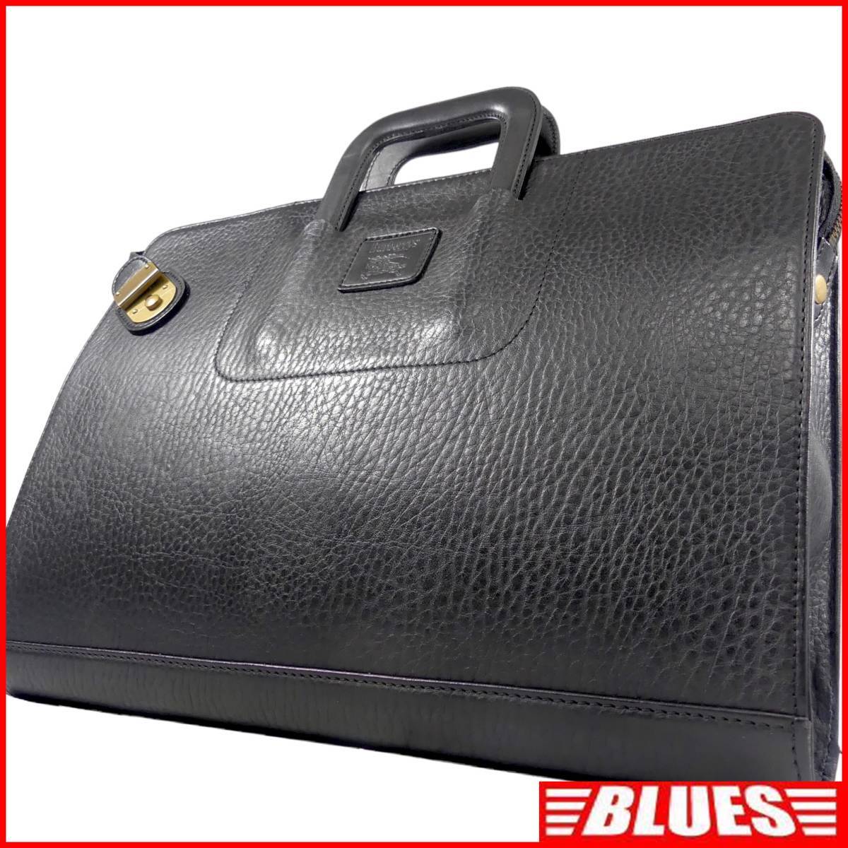 即決★BURBERRYS★オールレザービジネスバッグ バーバリー メンズ 黒 本革 ブリーフケース 本皮 通勤 カバン 出張 鞄 かばん レディース拍卖