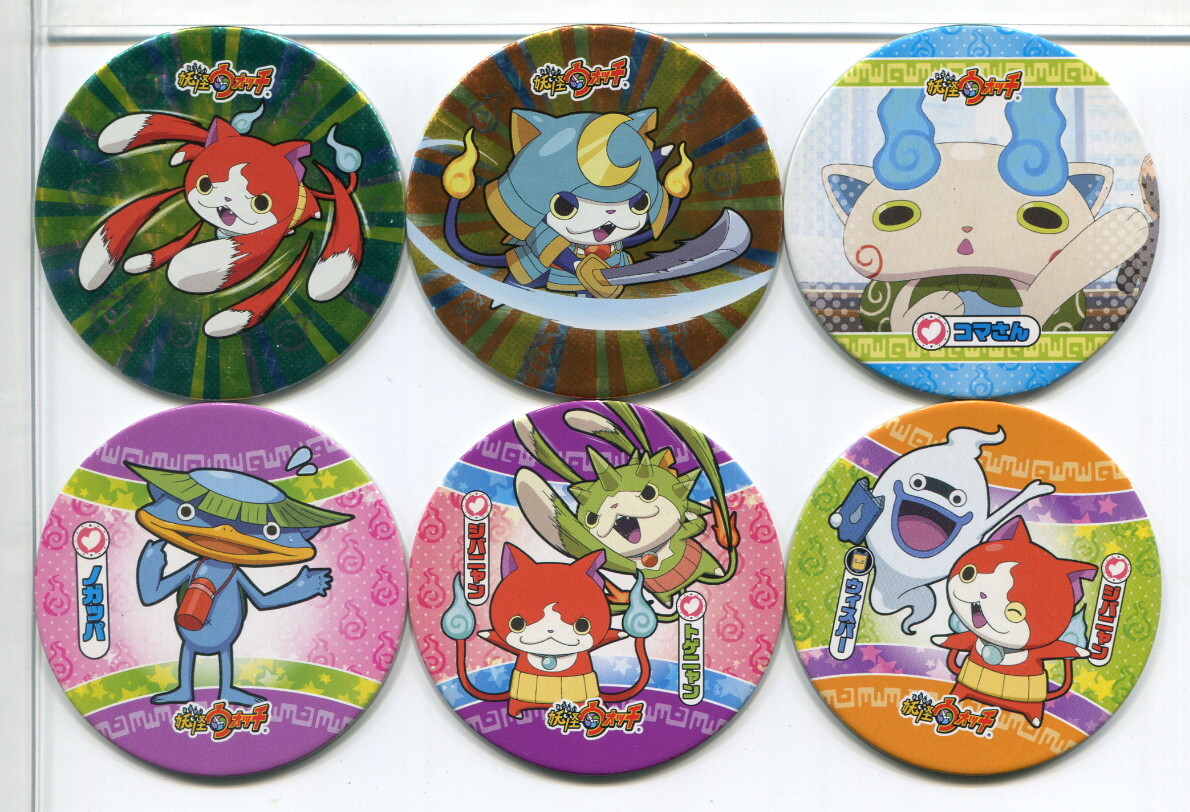 妖怪ウォッチ メンコ カード 6枚セット!拍卖