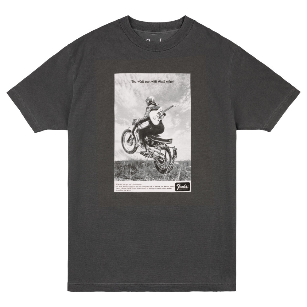 Fender フェンダー Vintage Ad Biker Tee Graphite Sサイズ Tシャツ 半袖拍卖