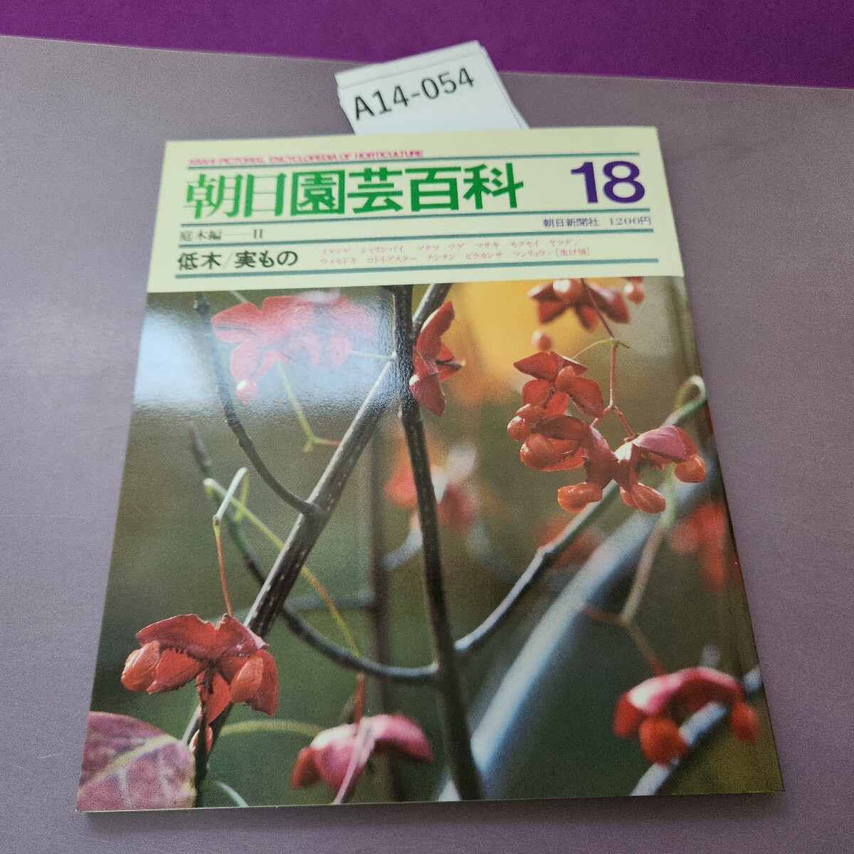 A14-054 朝日園芸百科18 庭木編 II 低木 実もの拍卖
