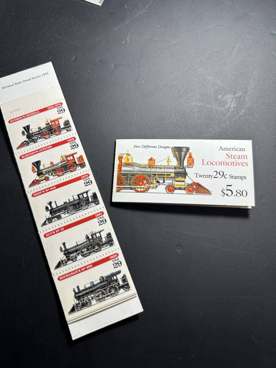 ★コレクター必見!! 未使用 アメリカ合衆国 蒸気機関車 記念切手 2セット 希少 レア 外国切手 ビンテージ コレクション レトロ Z409拍卖