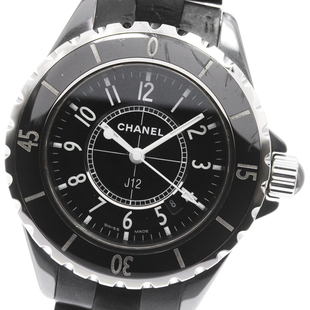 シャネル CHANEL H0681 J12 黒セラミック クォーツ レディース _839121拍卖