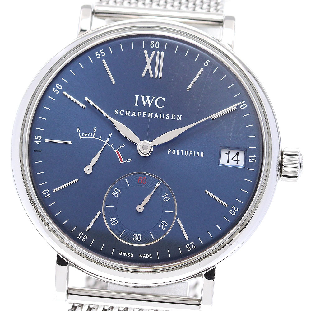 IWC IWC SCHAFFHAUSEN IW510116 ポートフィノ ハンドワインド エイトデイズ 手巻き メンズ 良品 _832047拍卖