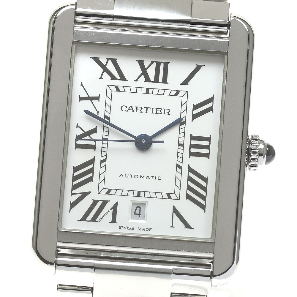 カルティエ CARTIER W5200028 タンクソロ XL デイト 自動巻き メンズ _837119拍卖
