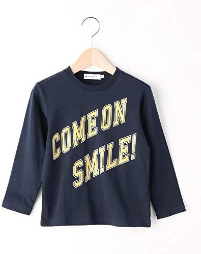 新品 THE SHOP TK(Kids) COME ON SMILE ロゴロングTシャツ ブルー系 15(150cm) 定価1089円拍卖