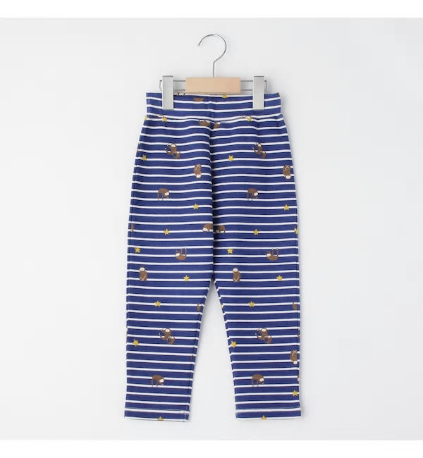 ラスト 新品 SHOO・LA・RUE 総柄アソートパンツ ネイビー 120cm 定価1969円拍卖