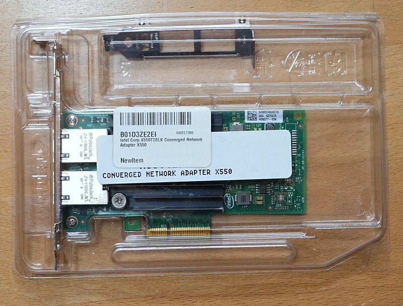 純正 正規品 Intel X550-T2 10Gb LAN ×2 増設PCI-E拡張カード拍卖