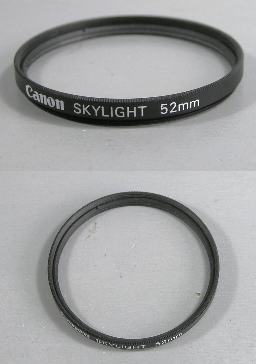 Canon (685) 美品・レンズフィルタ 52mm Skylight (紫外線防止、レンズ保護) キャノン拍卖