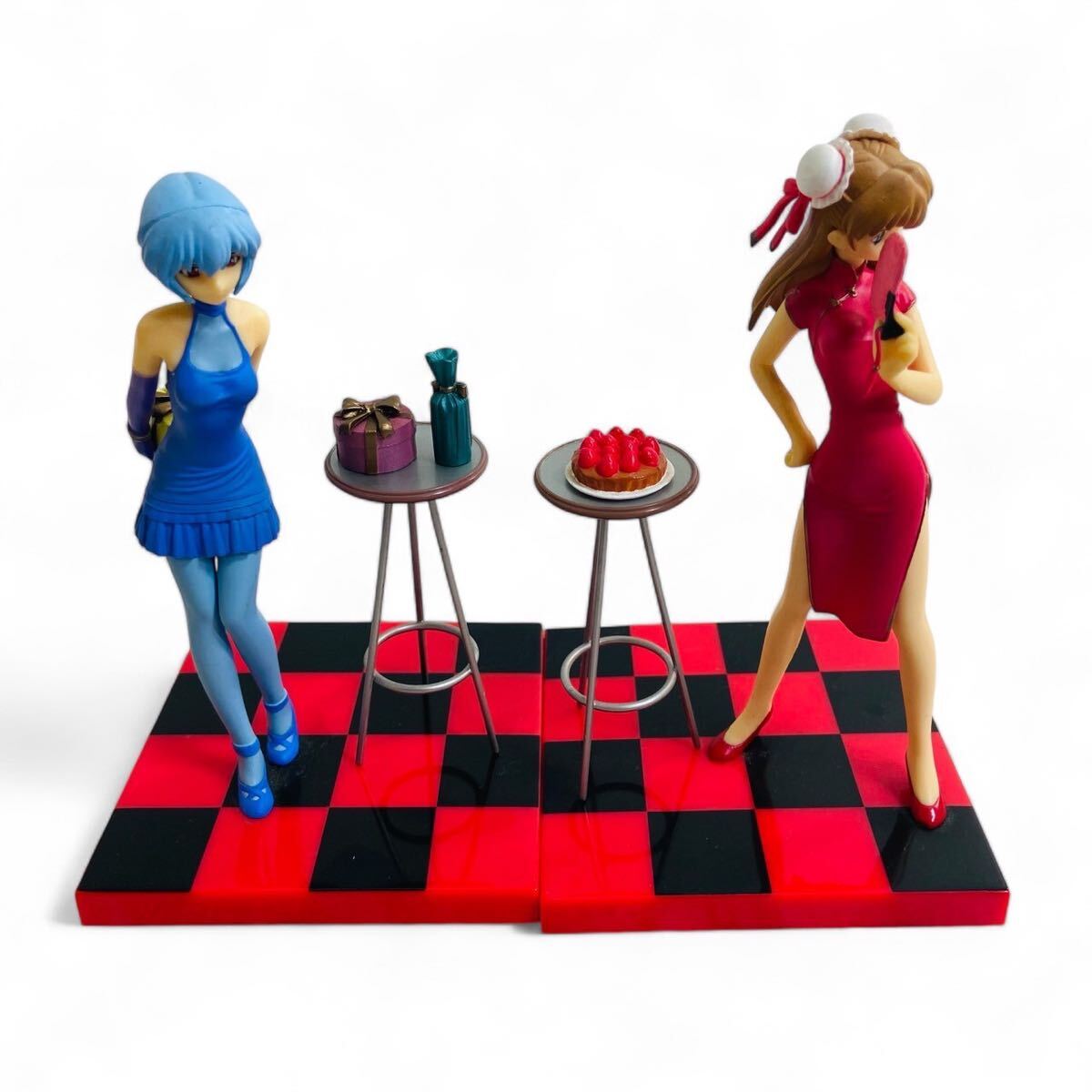 ★☆セガ SEGA エヴァ エヴァンゲリオン 綾波レイ アスカラングレー パーティタイム フィギュア 趣味 収集 J☆★拍卖