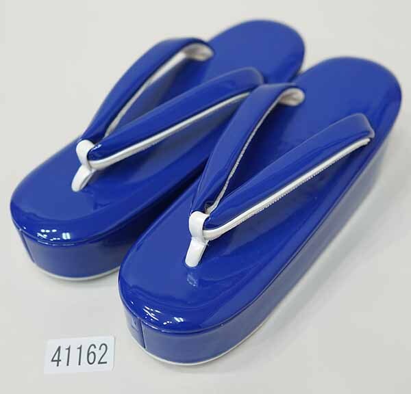 草履 ヒール高 青色 フリーサイズ 24.5cm 適合足サイズ23.0~25.0cm 振袖 成人式 卒業式 袴用 新品 (株) 安田屋 NO41162拍卖