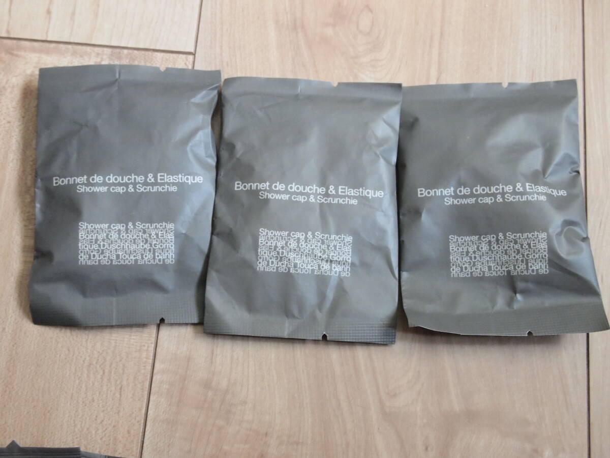 ●未開封 アメニティ シャワーキャップ&ヘアゴム 3セット●拍卖