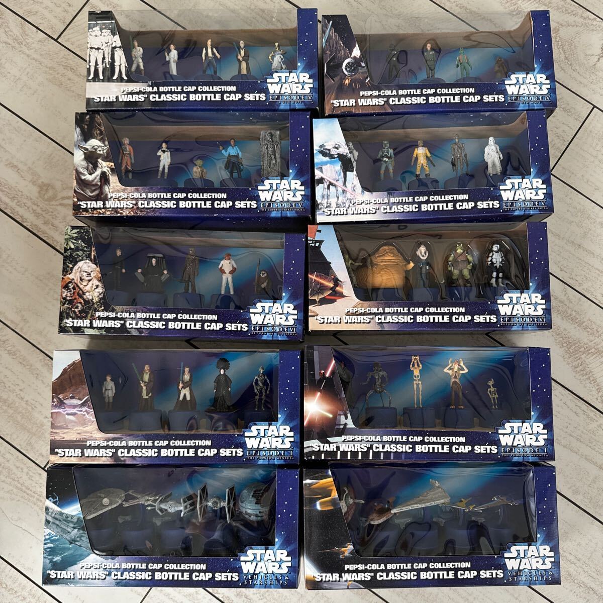 PEPSI STAR WARS サウンドビッグキャップ 全7種14体 クラシックボトルキャップ全10種 セット拍卖