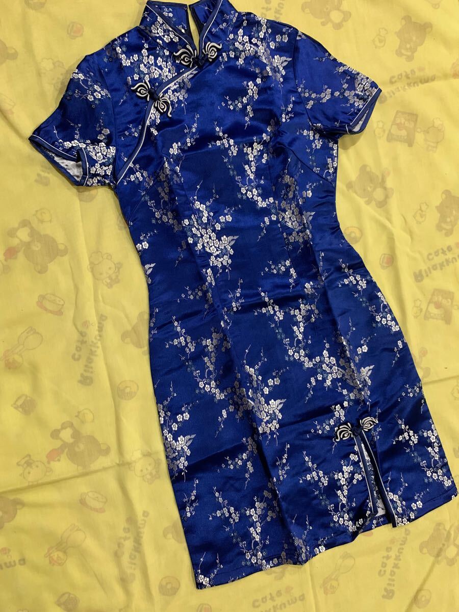 チャイナドレス Sサイズ コスプレ チャイナ服 イベント 半袖 ミニスカート ワンピース拍卖