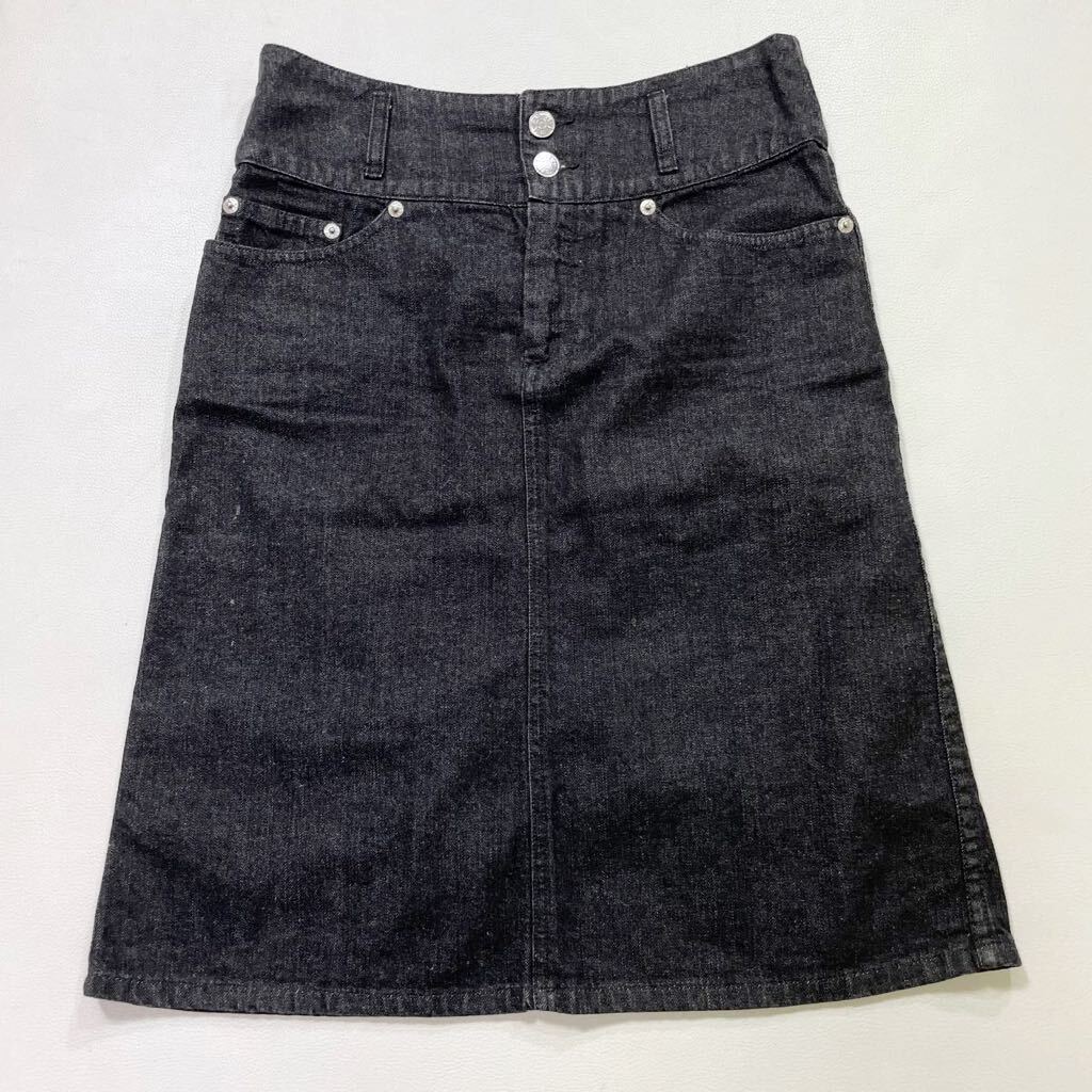 264 agnes b. SPORT アニエスベー スポーツ ブラックデニム タイトスカート レディース 41001Z拍卖