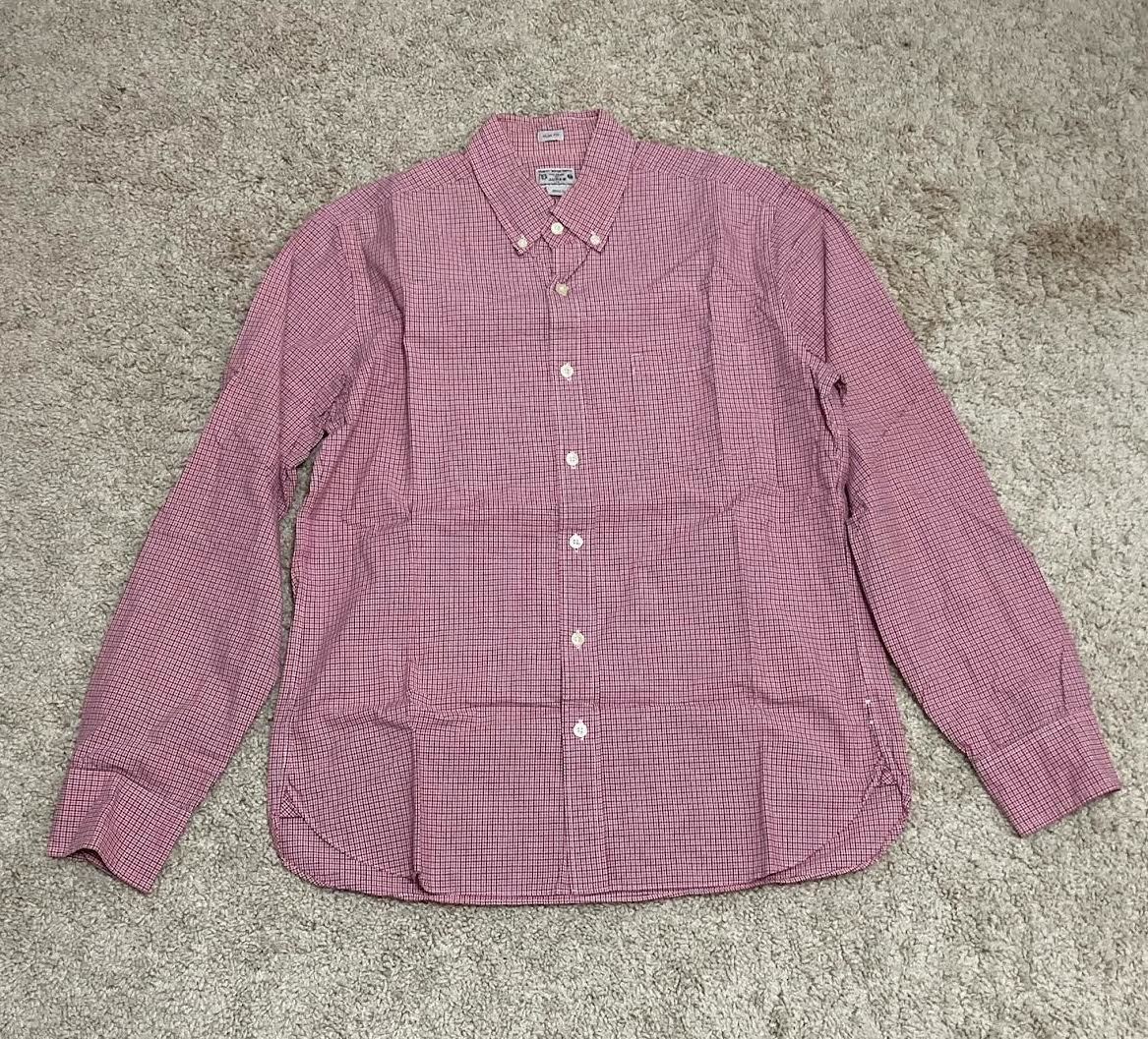 J.CREW ジェークルー チェックシャツ レッド 長袖 Mサイズ拍卖