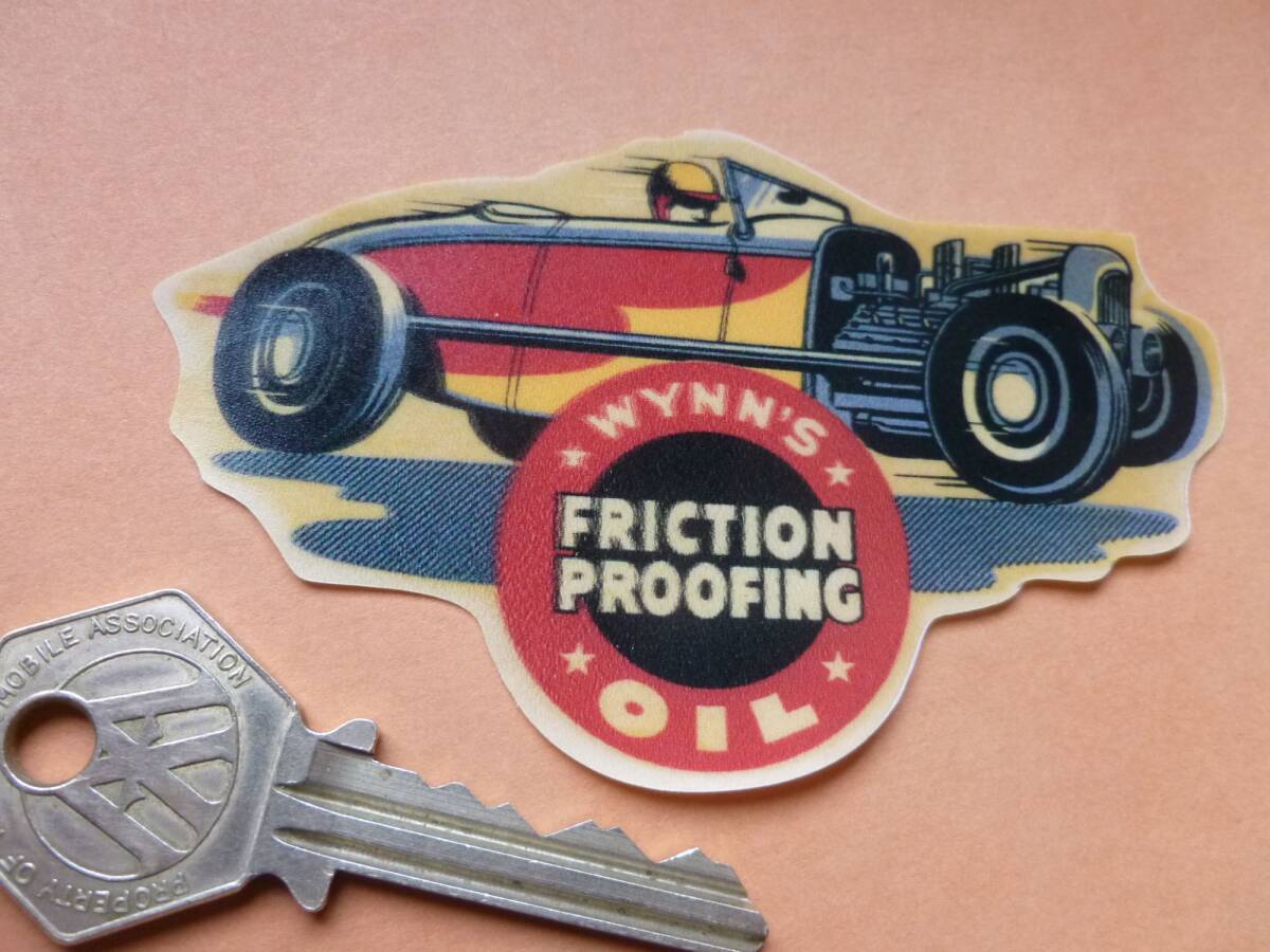 送料無料 Wynn's Hot Rod ウインズ ホットロッド カッティング ステッカー 100mm x 60mm拍卖
