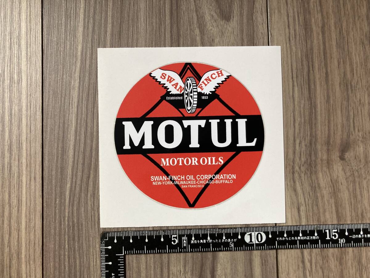 送料無料 MOTUL MOTOR OILS モチュール モーターオイル ステッカー 100mm拍卖