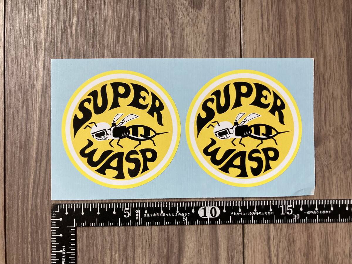 送料無料 Vespa Super Wasp Dodge Super Bee ベスパ スーパーWASP ステッカー セット 75mm拍卖