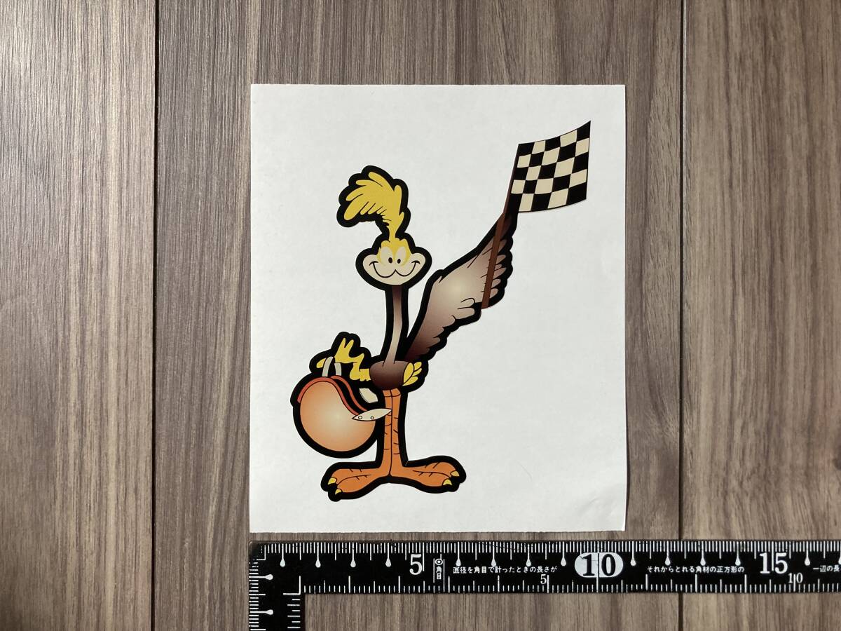 送料無料 Road Runner ロードランナー レトロ ステッカー 85mm x 110mm拍卖