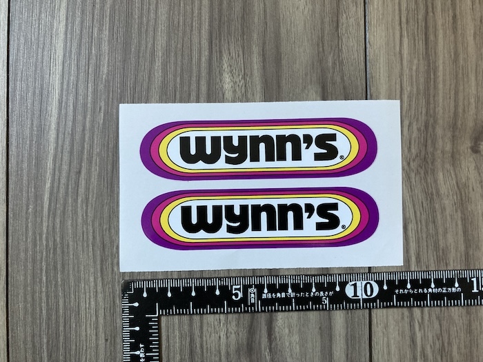 送料無料 WYNNS WYNN´S ウインズ ステッカー 2枚セット 100mm × 25mm拍卖