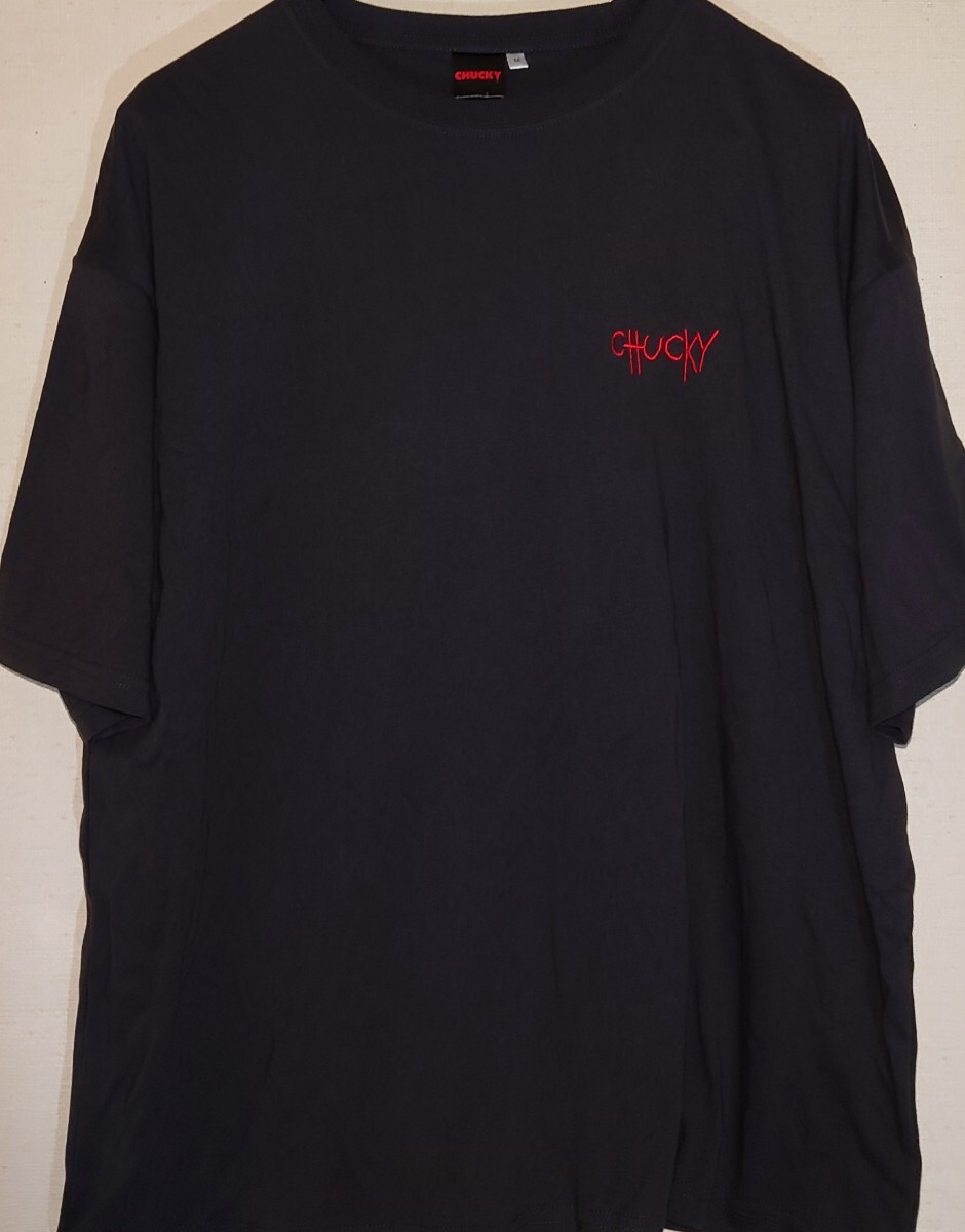 即決 チャイルド・プレイ メンズTシャツ【M】新品タグ付き チャッキー Child's Play チャコール拍卖