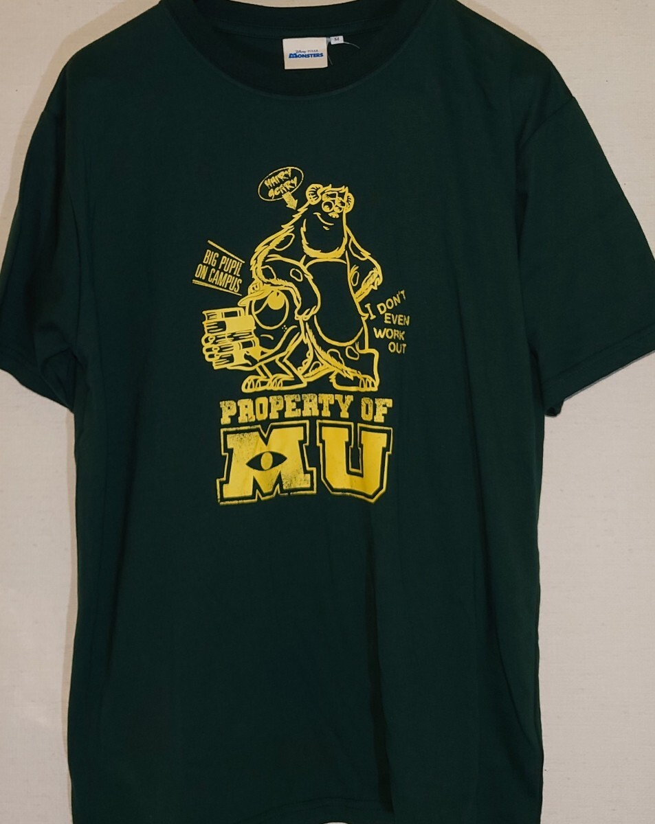 即決 モンスターズ・ユニバーシティー メンズTシャツ【M】新品タグ付き ディズニー モンスターズ・インク マイク サリー拍卖