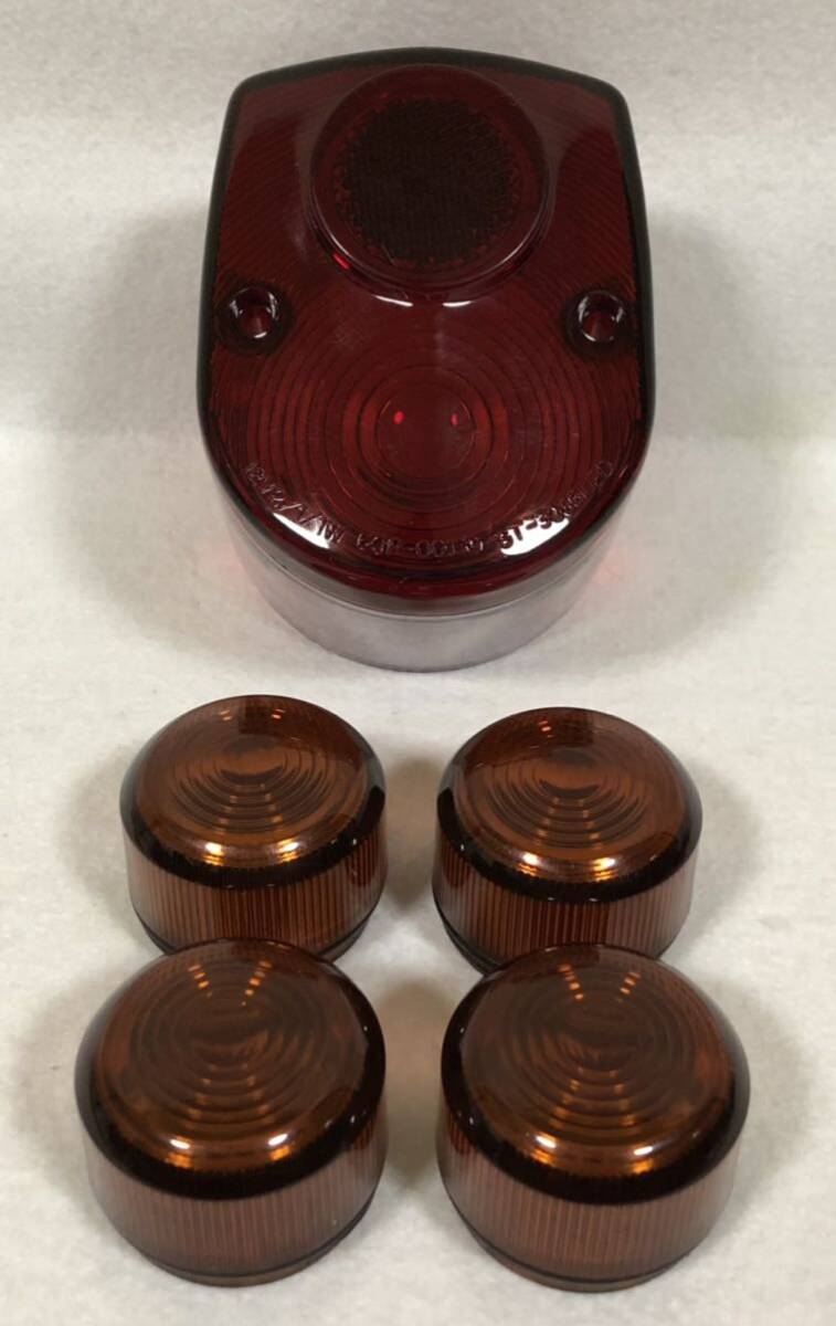 4L モンキー Z50A レッドテールレンズ オレンジウインカーレンズ スモーク 純正 タイプ クリア テールランプ リジット Z50M 当時物拍卖