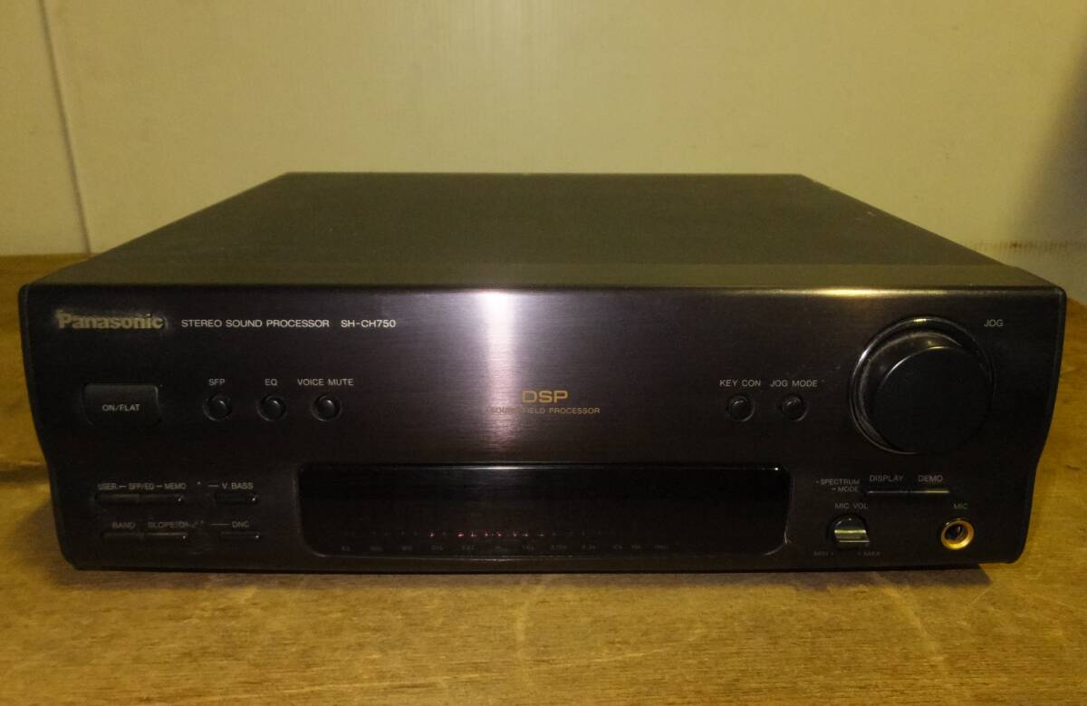 ◆こ-522 パナソニック ステレオ サウンド プロセッサー SH-CH750 電源コードなし 日本製 高さ9cm 幅27cm 奥26cm 重さ2kg拍卖
