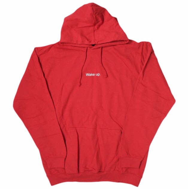 F.A.M.T. Fuck Art Make Tees ファックアートメイクティーズ 18AW Wake Up. Hoodie スウェットプルオーバーパーカー ?L レッド g9649拍卖