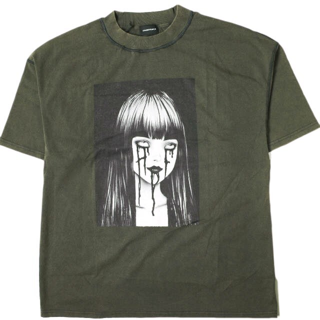 新品 ARNODEFRANCE アーノルデフランス DEMON FIANCE T-SHIRT ホラープリント オーバーサイズTシャツ M-L WASHED BLACK 半袖 g19617拍卖