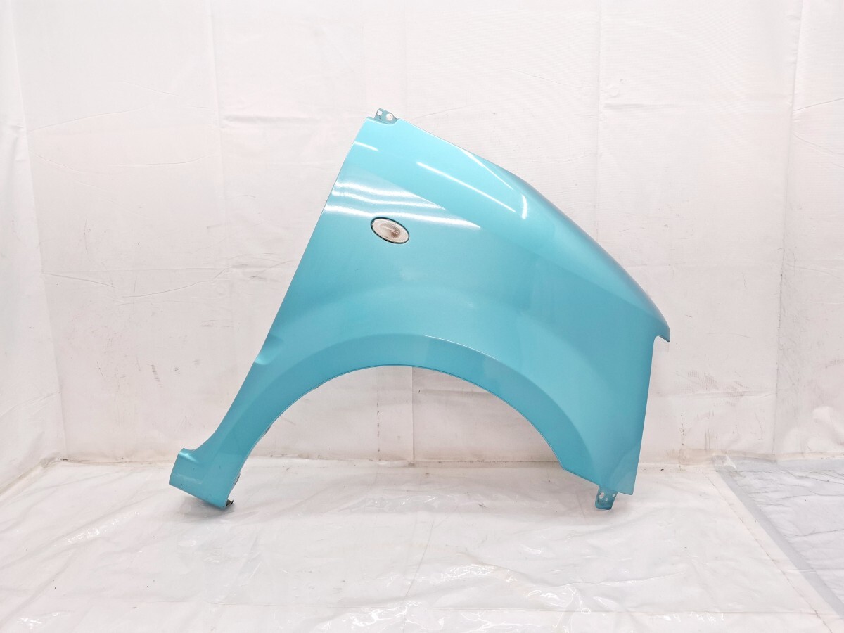 6配達先条件有 F10 MH21S MH22S ワゴンR フロント 右 フェンダー 運転席側 ブルー 水色 ZEC 17年式 サイド パネル拍卖