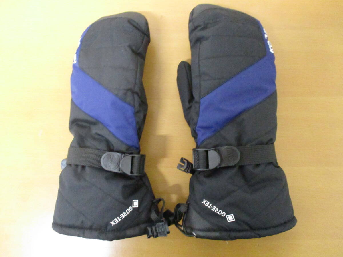 ★1213【美品 定価5698円 送料無料】KOMBI コンビ GORE-TEX スポーツオーソリティ限定モデル レディース L 手袋 ミトン ブラック 防寒 暖か拍卖