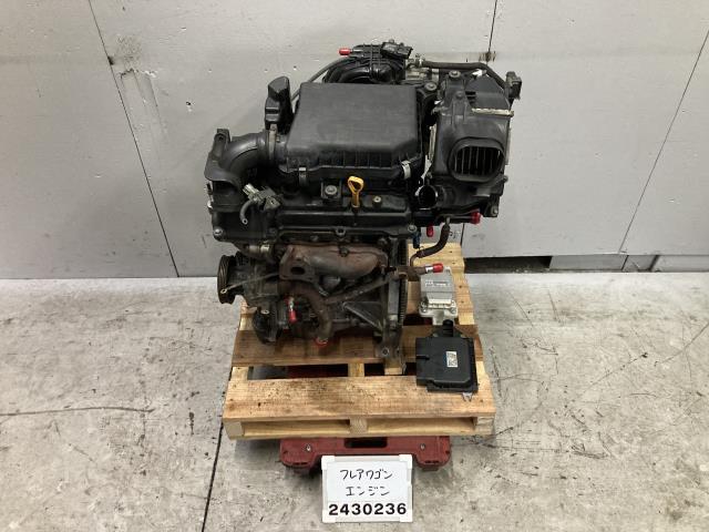 フレアワゴン MM42S エンジン RO6AT ターボ 始動OK ジャンク扱い MK32S スペーシア スズキ 後期 MM32S カスタムスタイル 1F 014039拍卖