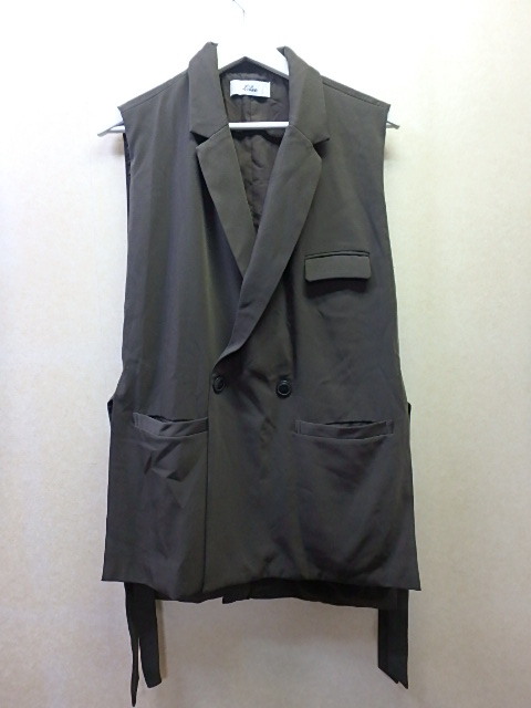60s410k Loose ルース ベスト Mサイズ ジレ ダークブラウン レディース 女性用 (0927)(北海道・沖縄・離島は発送不可)拍卖