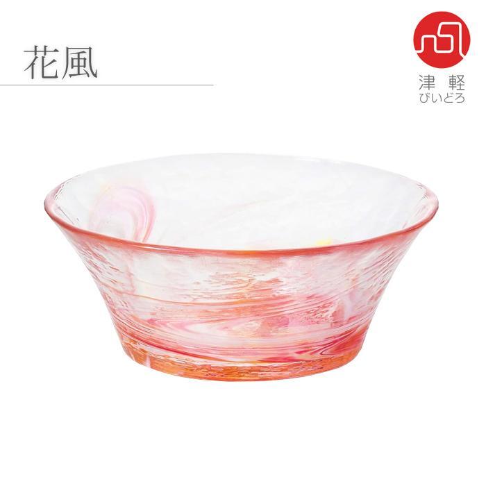 石塚アデリア 津軽びいどろ 紗織小鉢 花風 F71372拍卖