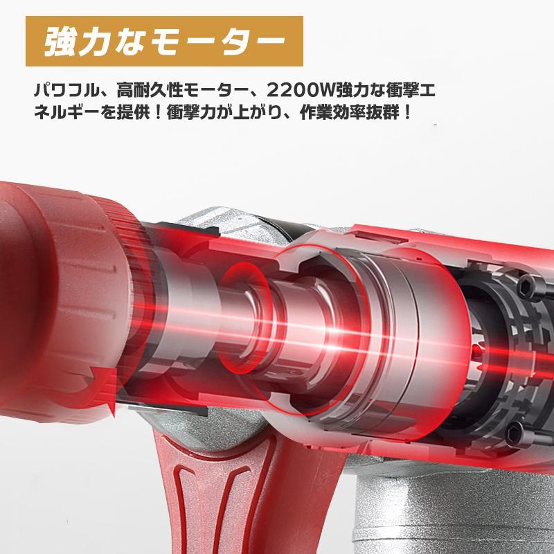 電動ハンマー モータカット ハンマー チゼル 5本セット 220v専用 電機リサイクル モーター 銅線 タガネ 工具 バリ取り ハツリ 特殊作業 拍卖