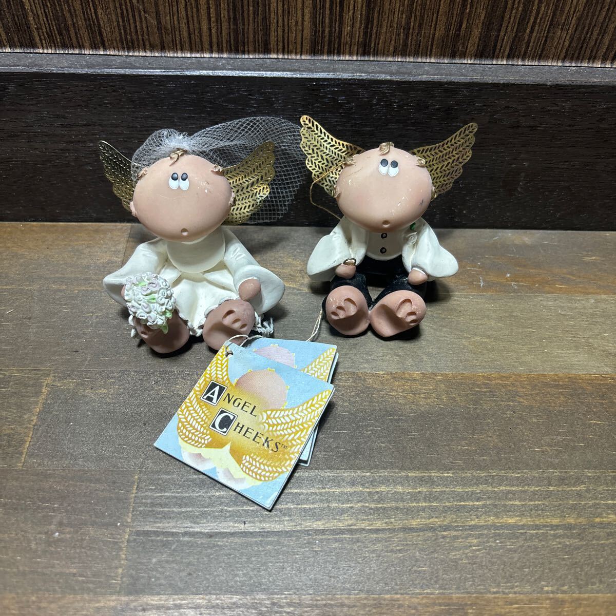 エンジェル 粘土 人形 アンティーク 置物拍卖
