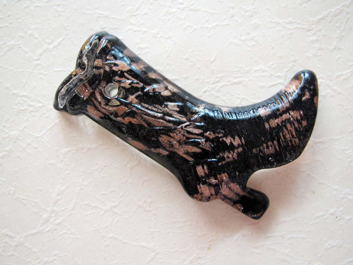 ランプワーク ペンダントヘッド ブーツ黒拍卖