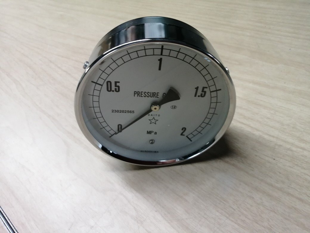 01058 大東 圧力計 ADU R3/8x100x2MPa拍卖
