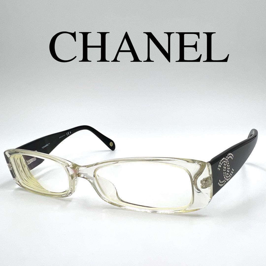 CHANEL シャネル メガネ 度入り 3096-B フルリム ケース、外箱付き拍卖
