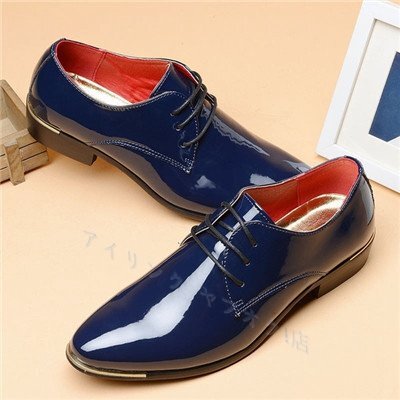 ☆新品メンズシューズ 紳士靴 フォーマル レースアップ ローファー デッキシューズ メンズ ビジネスシューズ ネイビ 24.5cm~27cm拍卖
