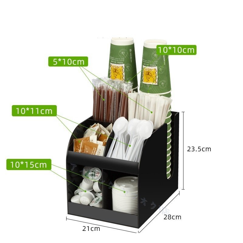 新品☆紙コップホルダー カップスタンド カップホルダー カップディスペンサー 蓋収納 コーヒーカップ 調味料 シュガーストローホルダー拍卖