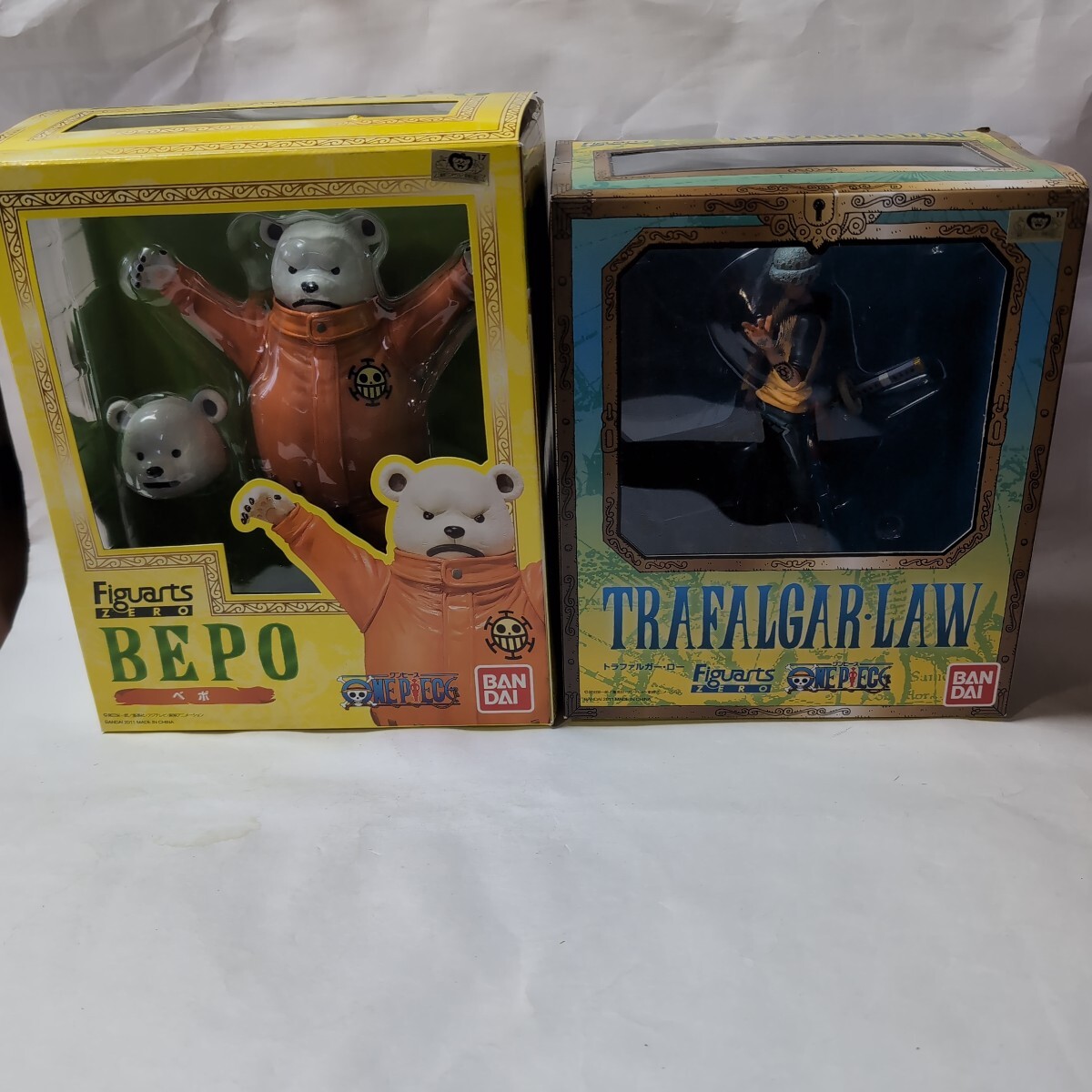 ◆未使用品◆Ⅶバンダイ、フィギアーツゼロ◆ワンピース◆ハートの海賊団◆トラファルガーロー、ベポ◆2体セット◆拍卖