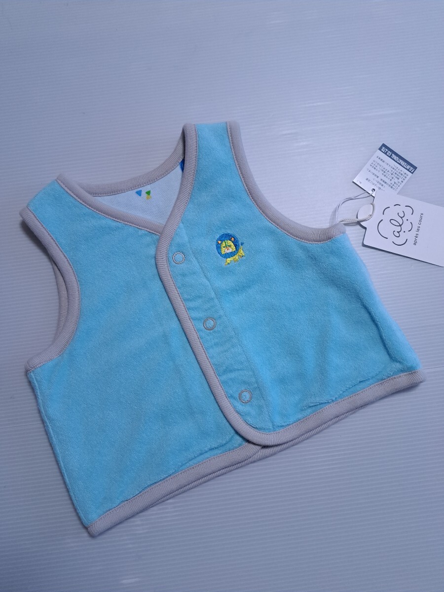 新品 未使用 エフオーキッズ ベビー 70 80 リバーシブルベスト チョッキ パジャマ お昼寝 防寒 即決 送料無料 A3 スリーパー拍卖