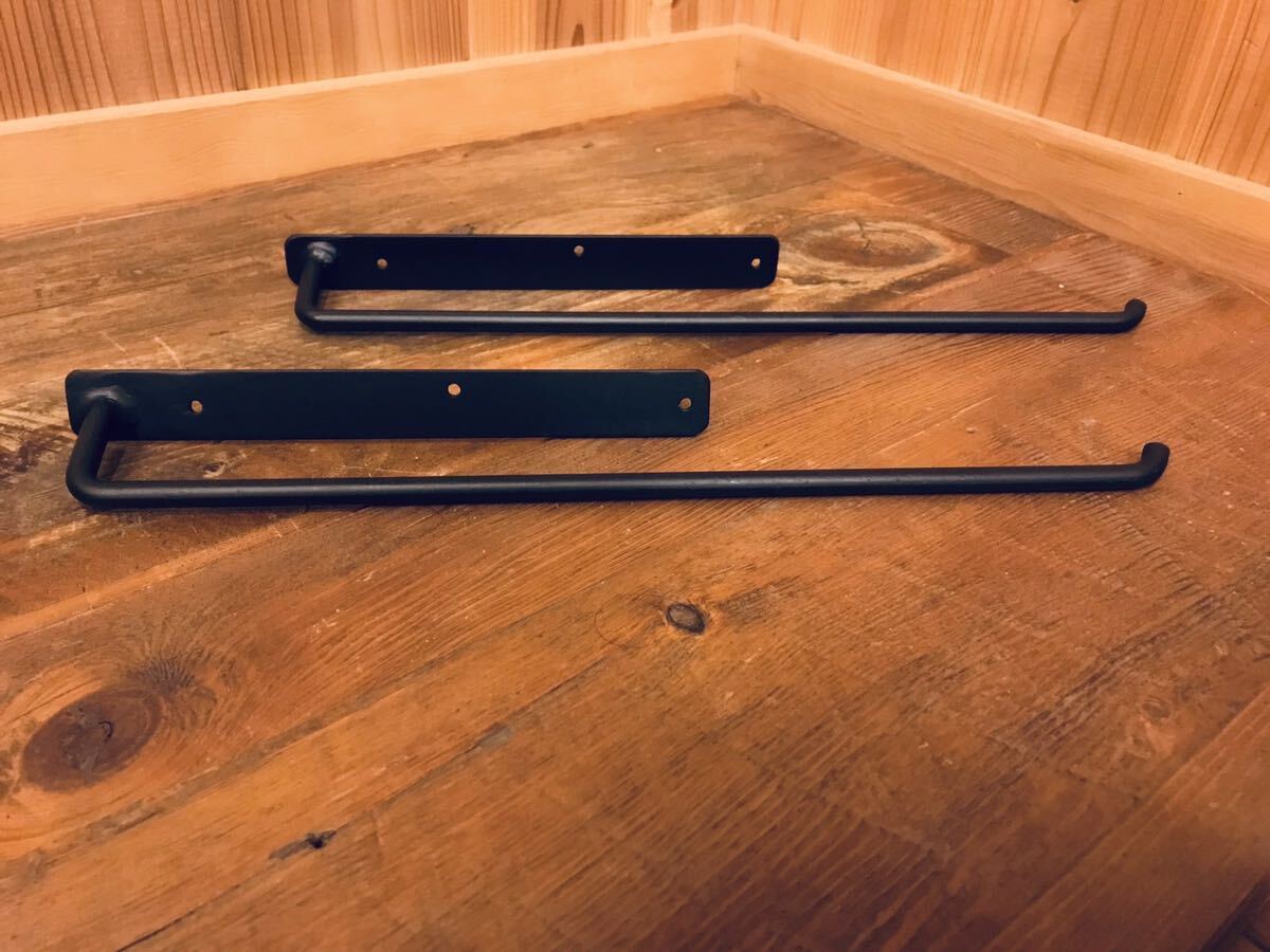 【アイアン職人】アイアン タオルハンガー オーダーサイズ変更OK1本 用途多数拍卖