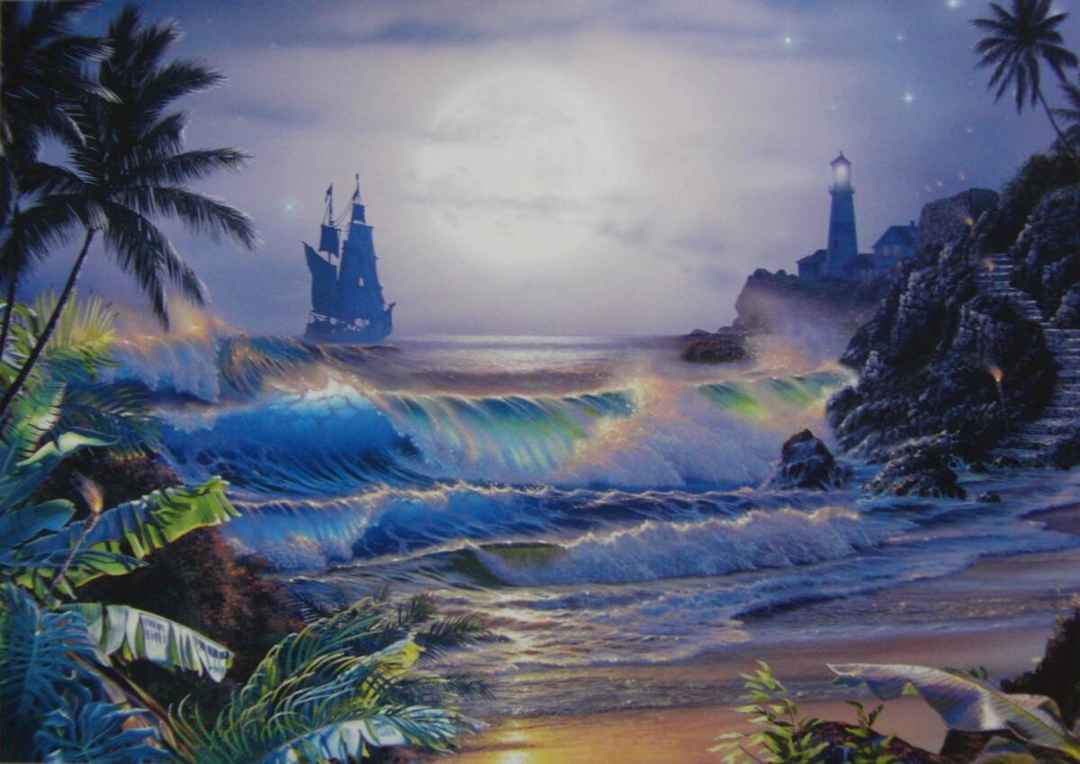 クリスチャン・ラッセン「エターナルデザイアー」、厳選、希少画集・額装画、人気作品、新品高級額 額装付、状態良好、送料無料拍卖